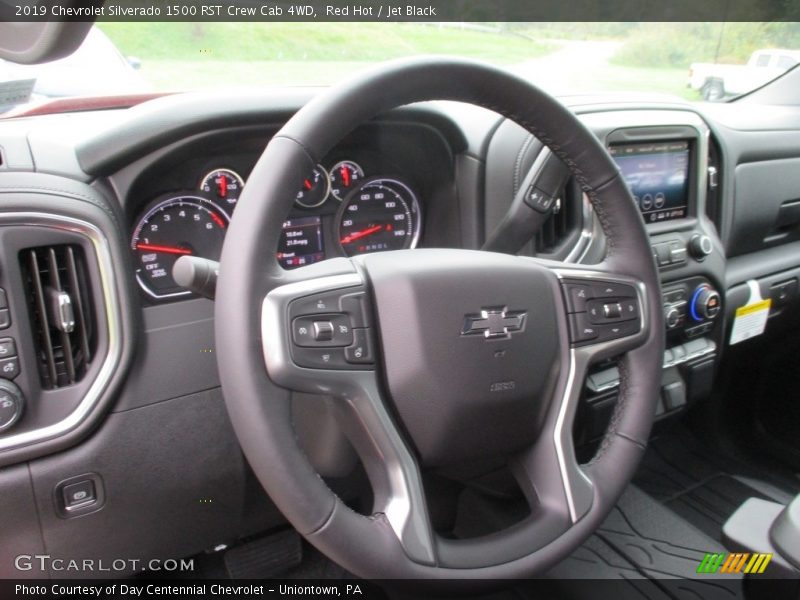 Red Hot / Jet Black 2019 Chevrolet Silverado 1500 RST Crew Cab 4WD