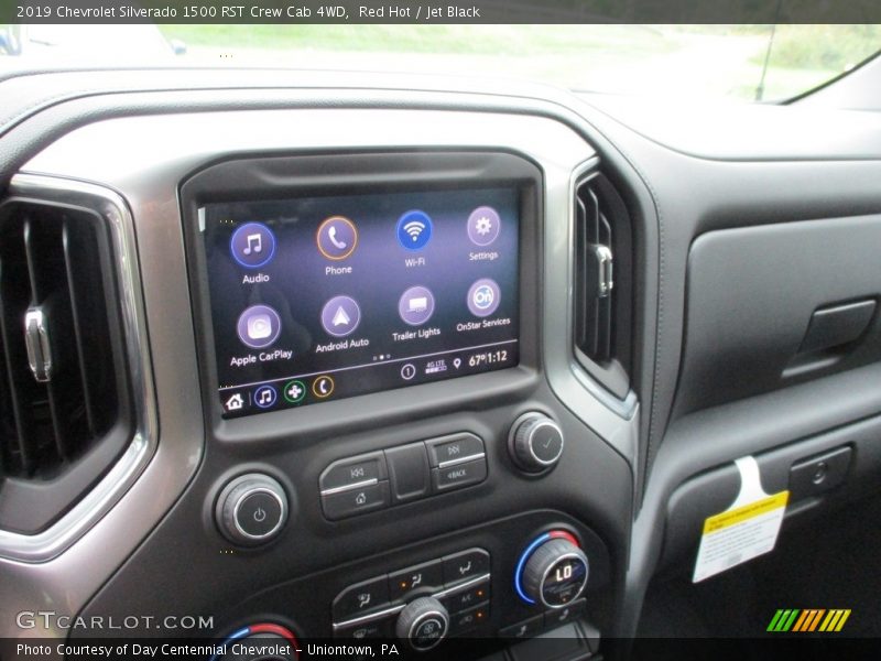 Red Hot / Jet Black 2019 Chevrolet Silverado 1500 RST Crew Cab 4WD