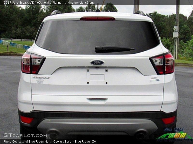 White Platinum / Medium Light Stone 2017 Ford Escape SE 4WD