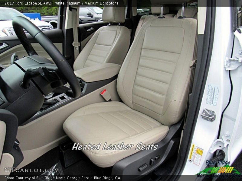White Platinum / Medium Light Stone 2017 Ford Escape SE 4WD