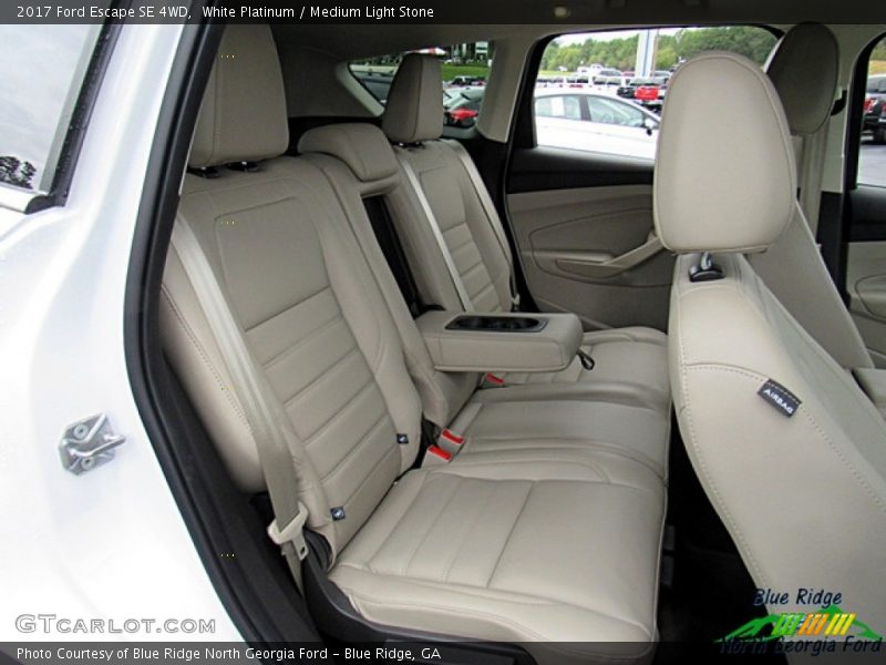White Platinum / Medium Light Stone 2017 Ford Escape SE 4WD