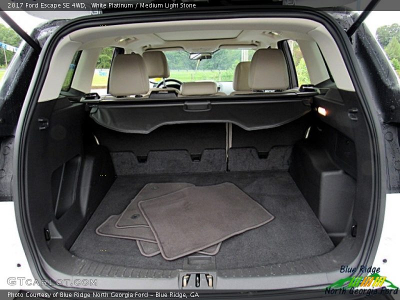 White Platinum / Medium Light Stone 2017 Ford Escape SE 4WD
