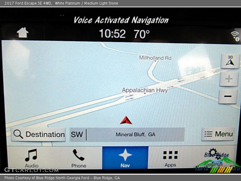 White Platinum / Medium Light Stone 2017 Ford Escape SE 4WD