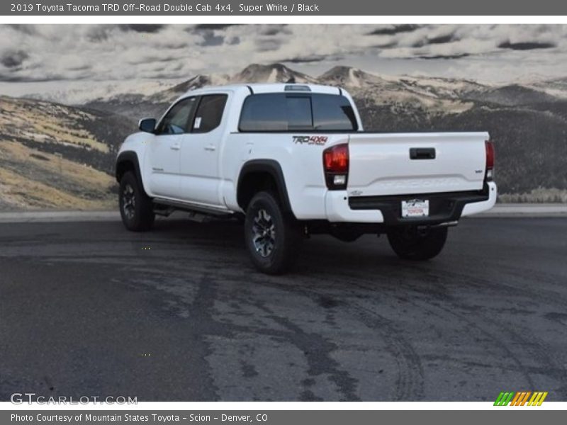 Super White / Black 2019 Toyota Tacoma TRD Off-Road Double Cab 4x4