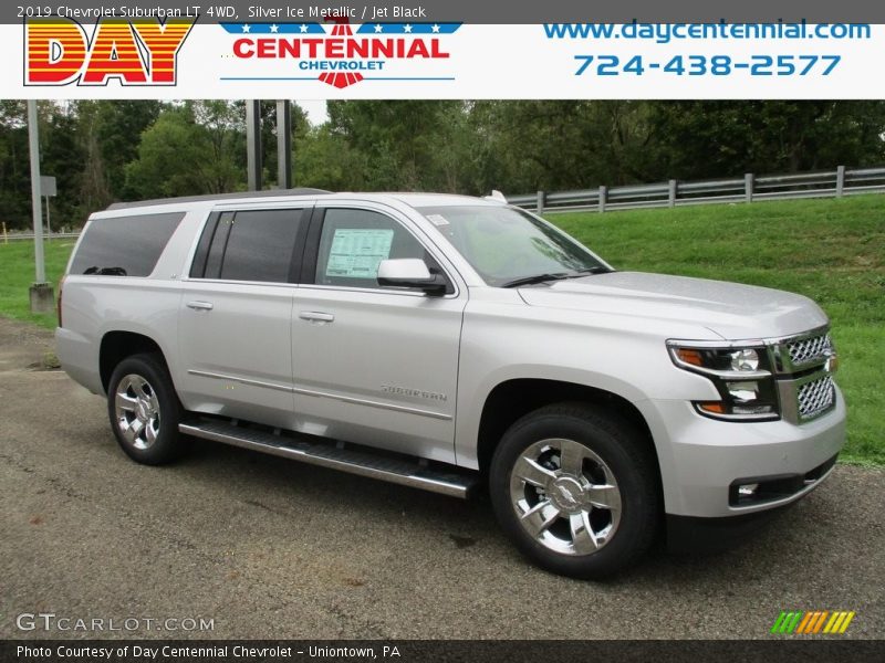 Silver Ice Metallic / Jet Black 2019 Chevrolet Suburban LT 4WD