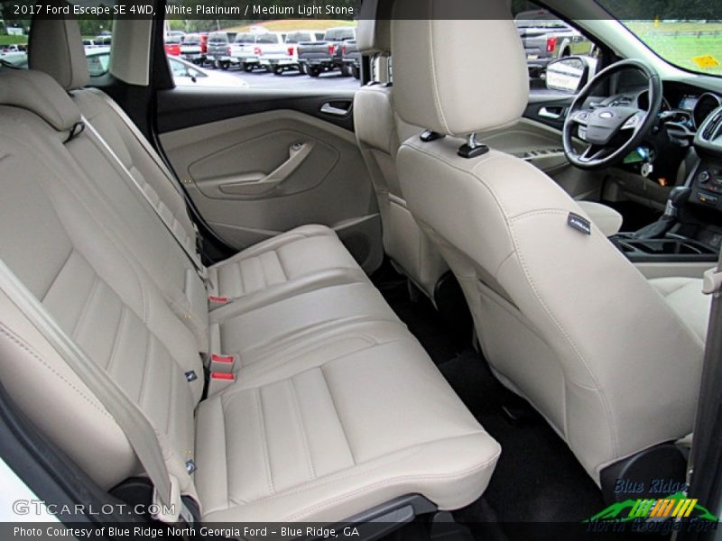 White Platinum / Medium Light Stone 2017 Ford Escape SE 4WD