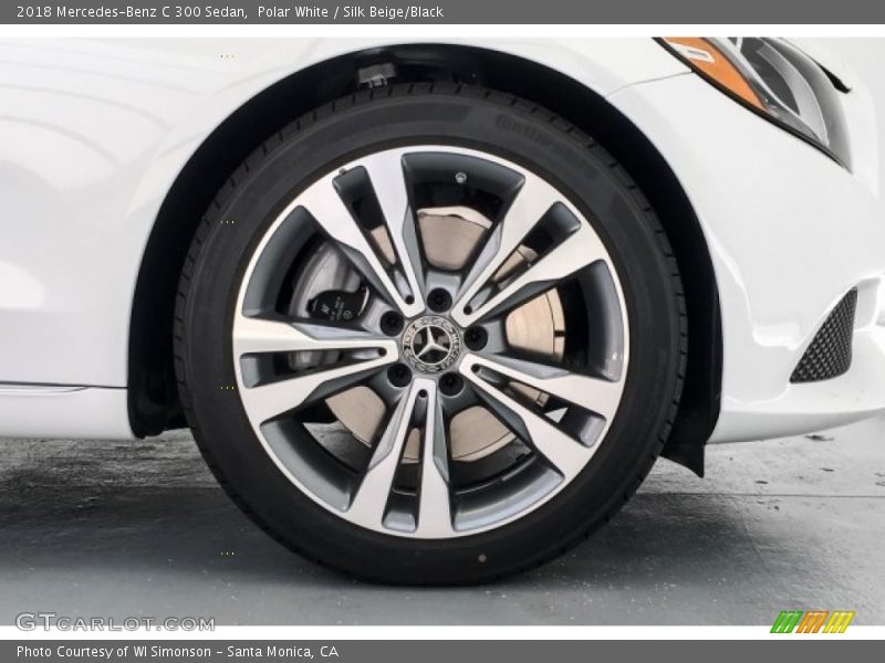 Polar White / Silk Beige/Black 2018 Mercedes-Benz C 300 Sedan
