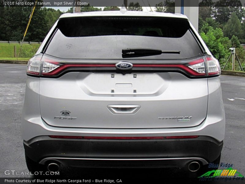 Ingot Silver / Ebony 2018 Ford Edge Titanium