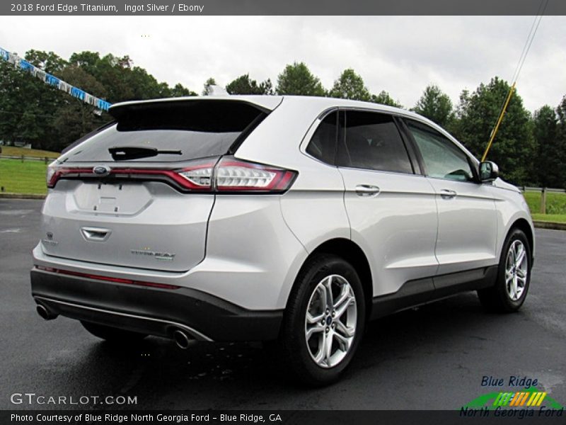 Ingot Silver / Ebony 2018 Ford Edge Titanium