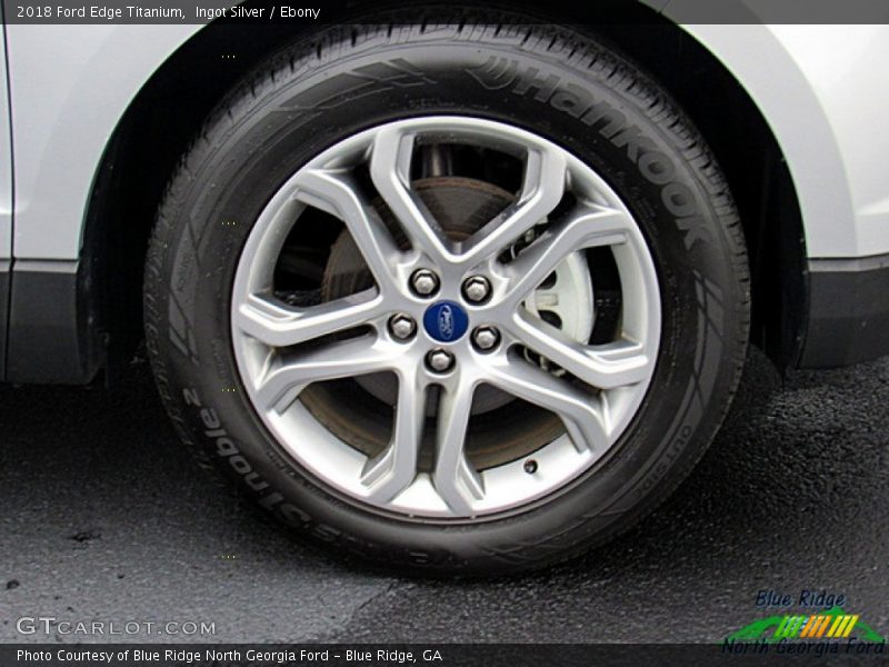 Ingot Silver / Ebony 2018 Ford Edge Titanium