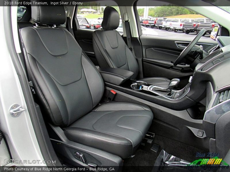 Ingot Silver / Ebony 2018 Ford Edge Titanium