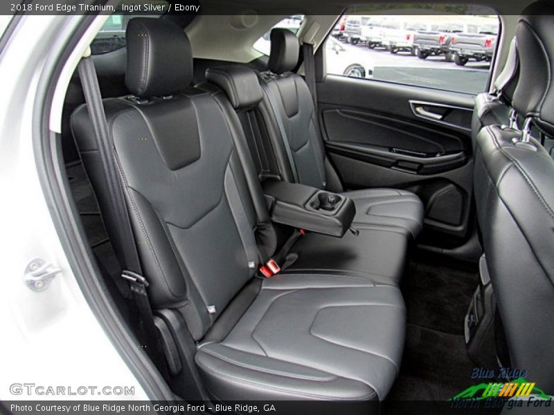 Ingot Silver / Ebony 2018 Ford Edge Titanium