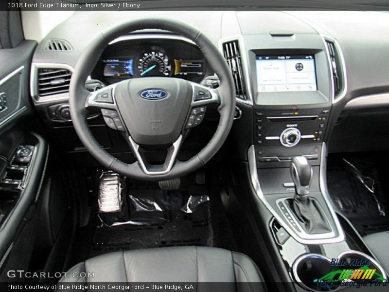 Ingot Silver / Ebony 2018 Ford Edge Titanium