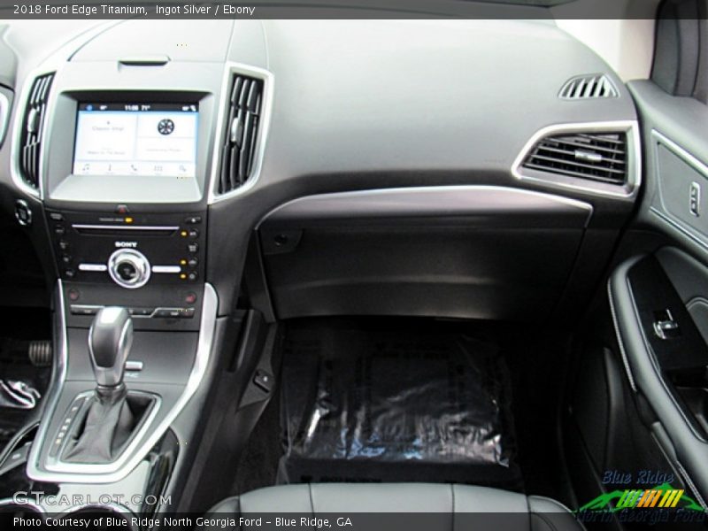 Ingot Silver / Ebony 2018 Ford Edge Titanium