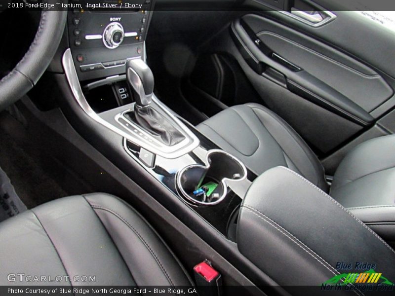 Ingot Silver / Ebony 2018 Ford Edge Titanium