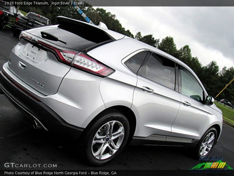 Ingot Silver / Ebony 2018 Ford Edge Titanium