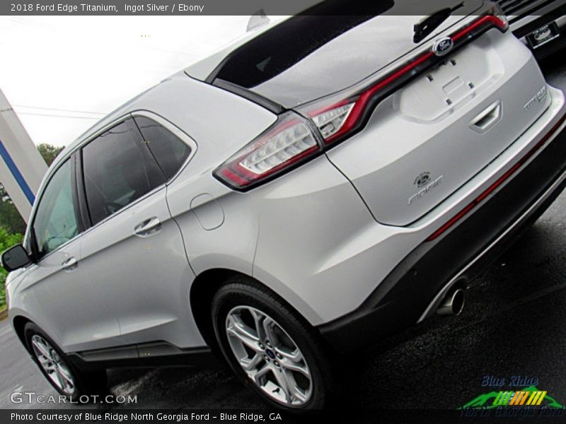 Ingot Silver / Ebony 2018 Ford Edge Titanium