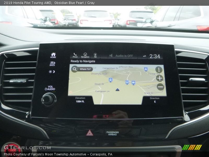 Navigation of 2019 Pilot Touring AWD