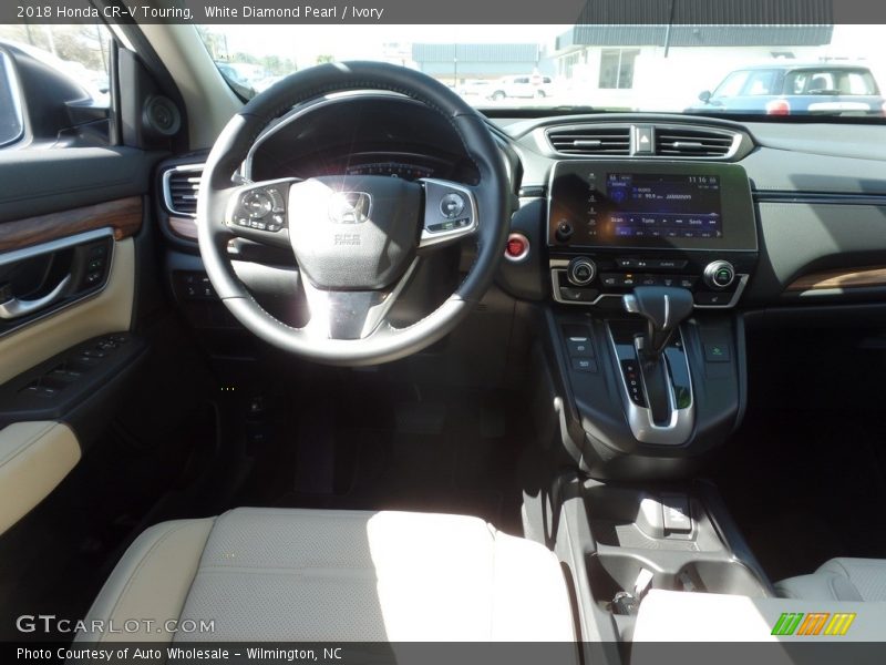 White Diamond Pearl / Ivory 2018 Honda CR-V Touring