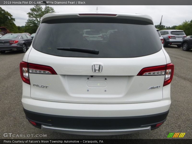 White Diamond Pearl / Black 2019 Honda Pilot EX-L AWD