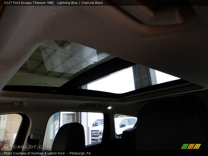 Lightning Blue / Charcoal Black 2017 Ford Escape Titanium 4WD