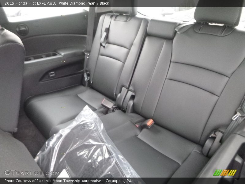 White Diamond Pearl / Black 2019 Honda Pilot EX-L AWD