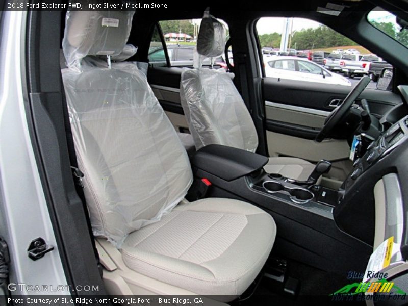 Ingot Silver / Medium Stone 2018 Ford Explorer FWD