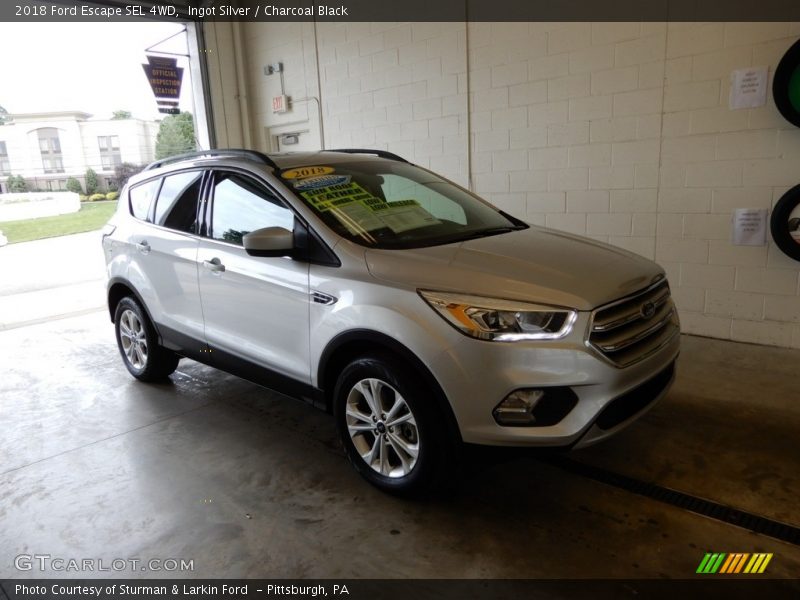 Ingot Silver / Charcoal Black 2018 Ford Escape SEL 4WD