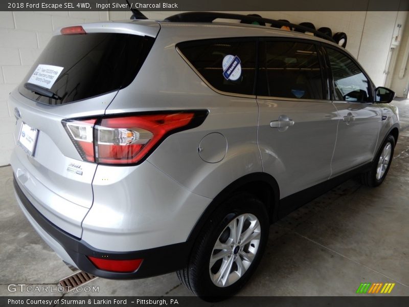Ingot Silver / Charcoal Black 2018 Ford Escape SEL 4WD