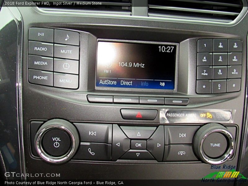 Ingot Silver / Medium Stone 2018 Ford Explorer FWD