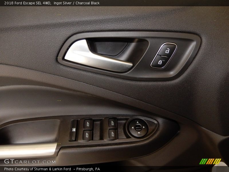 Ingot Silver / Charcoal Black 2018 Ford Escape SEL 4WD