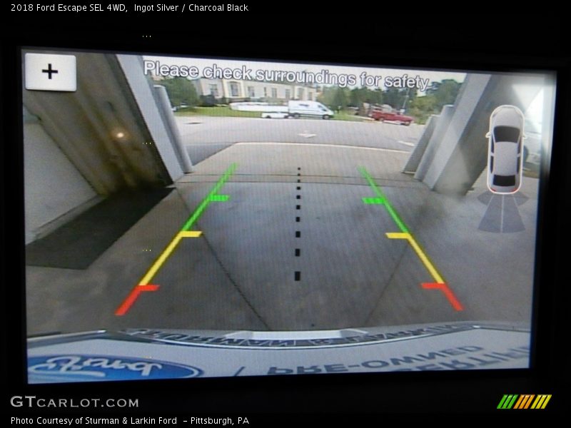 Ingot Silver / Charcoal Black 2018 Ford Escape SEL 4WD
