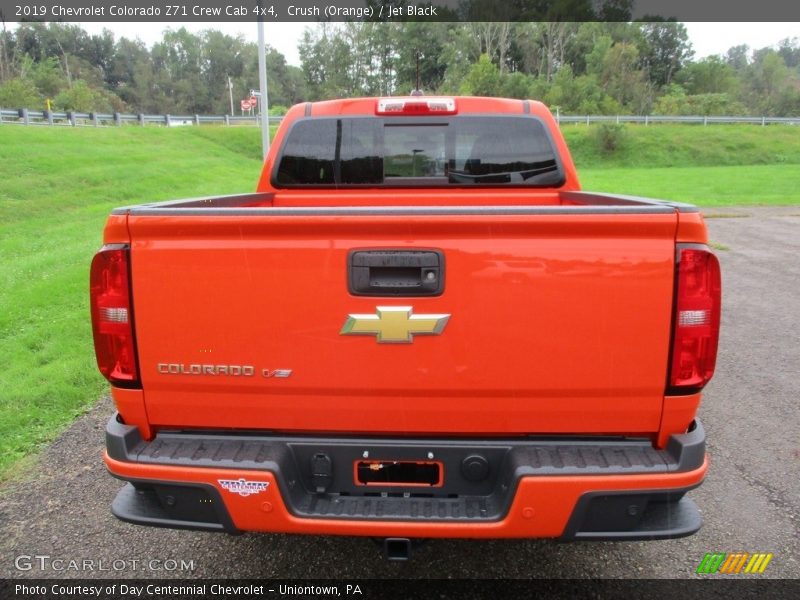 Crush (Orange) / Jet Black 2019 Chevrolet Colorado Z71 Crew Cab 4x4