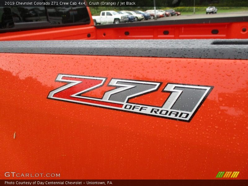 Crush (Orange) / Jet Black 2019 Chevrolet Colorado Z71 Crew Cab 4x4
