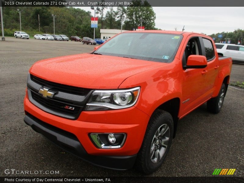 Crush (Orange) / Jet Black 2019 Chevrolet Colorado Z71 Crew Cab 4x4