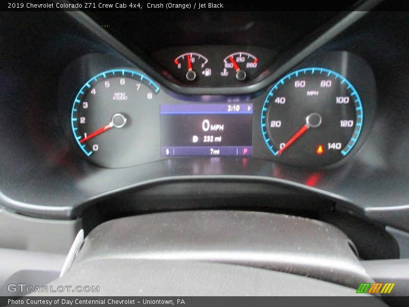 Crush (Orange) / Jet Black 2019 Chevrolet Colorado Z71 Crew Cab 4x4