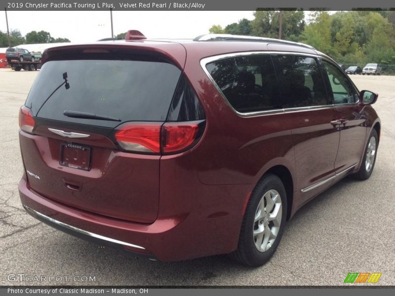 Velvet Red Pearl / Black/Alloy 2019 Chrysler Pacifica Touring L Plus