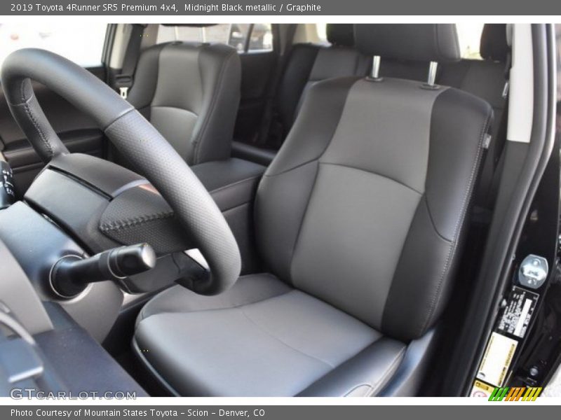 Front Seat of 2019 4Runner SR5 Premium 4x4