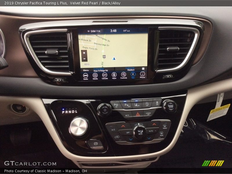 Velvet Red Pearl / Black/Alloy 2019 Chrysler Pacifica Touring L Plus