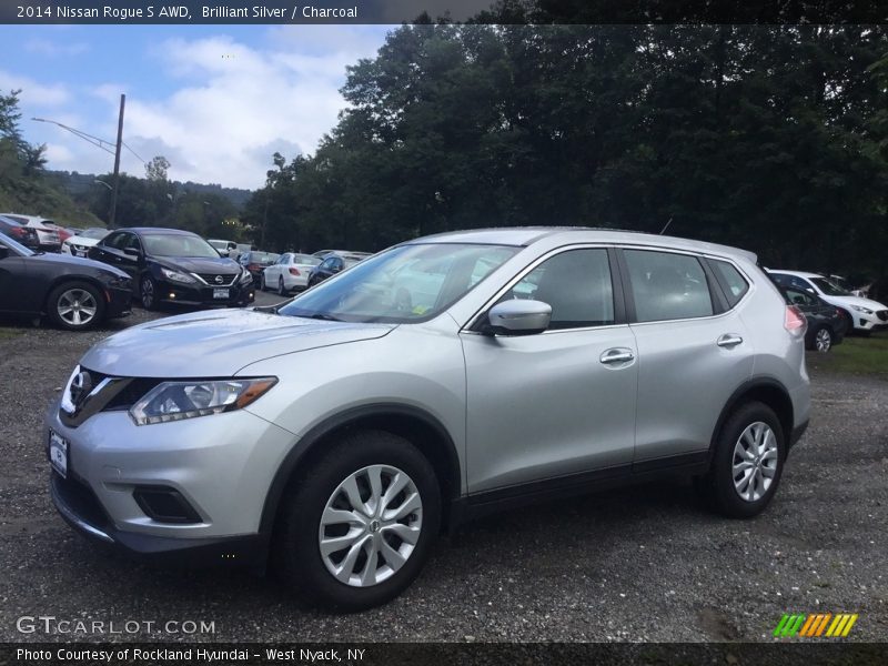 Brilliant Silver / Charcoal 2014 Nissan Rogue S AWD