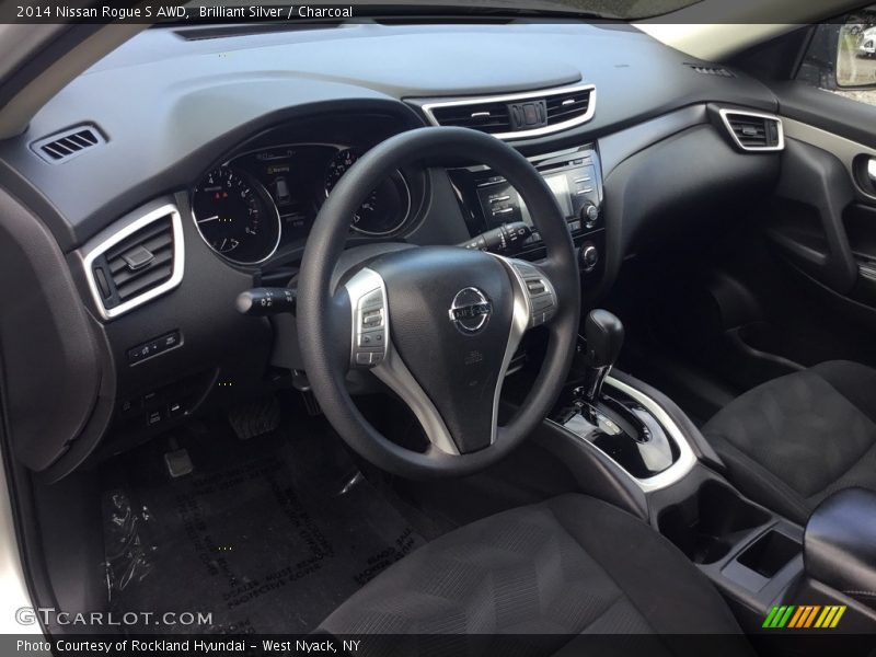 Brilliant Silver / Charcoal 2014 Nissan Rogue S AWD
