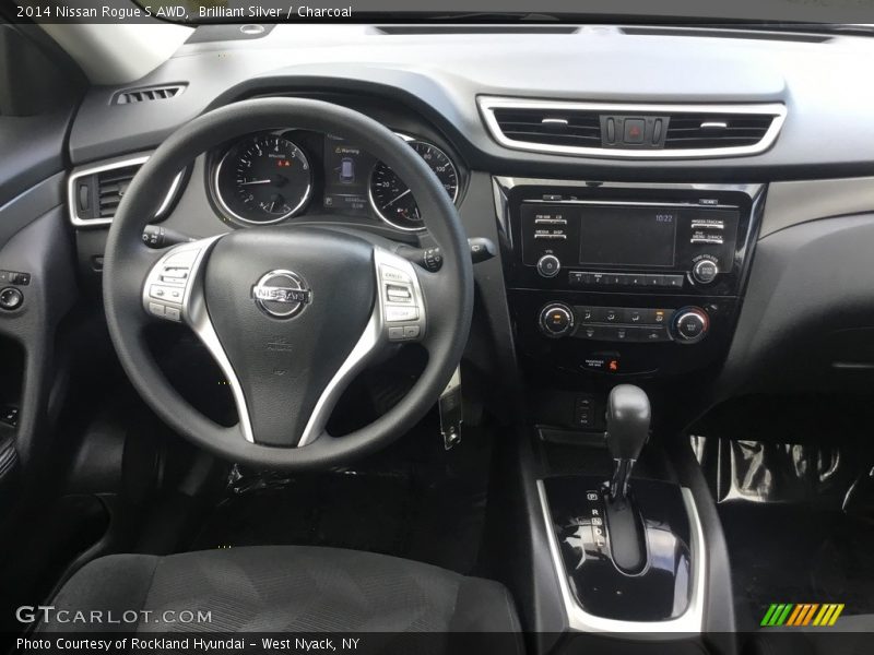 Brilliant Silver / Charcoal 2014 Nissan Rogue S AWD