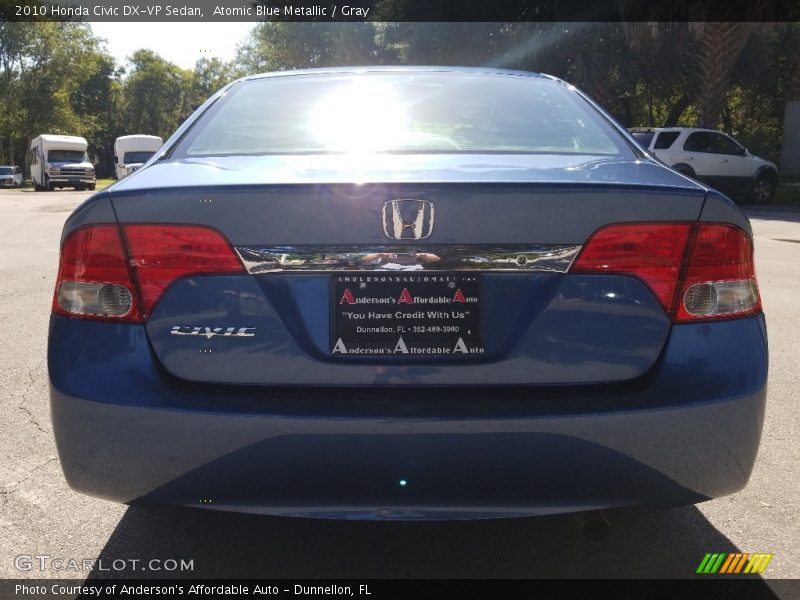 Atomic Blue Metallic / Gray 2010 Honda Civic DX-VP Sedan
