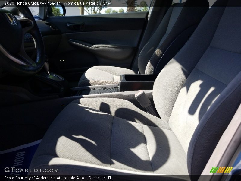 Atomic Blue Metallic / Gray 2010 Honda Civic DX-VP Sedan