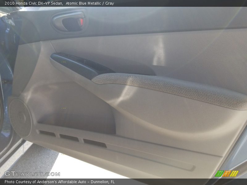Atomic Blue Metallic / Gray 2010 Honda Civic DX-VP Sedan