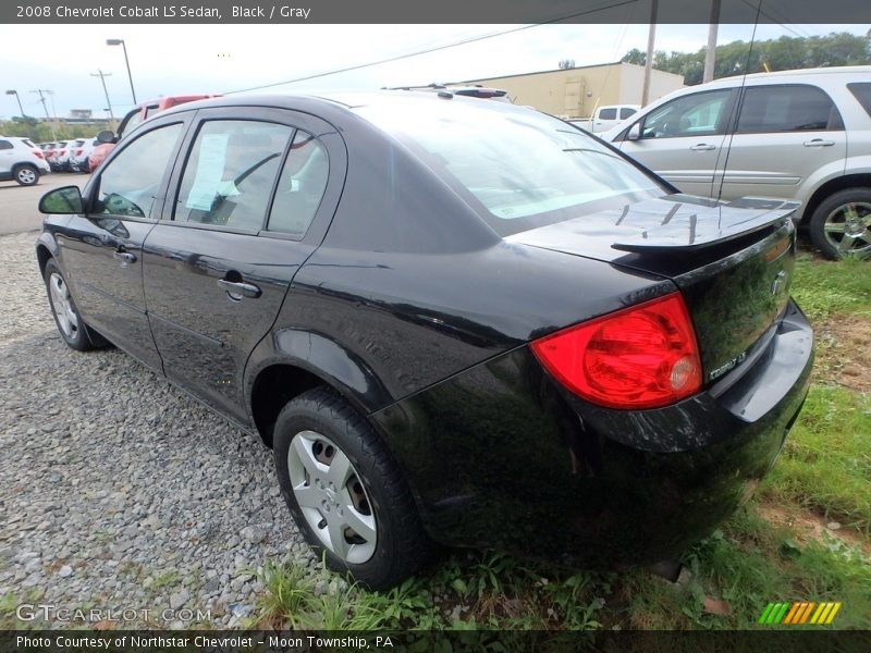 Black / Gray 2008 Chevrolet Cobalt LS Sedan