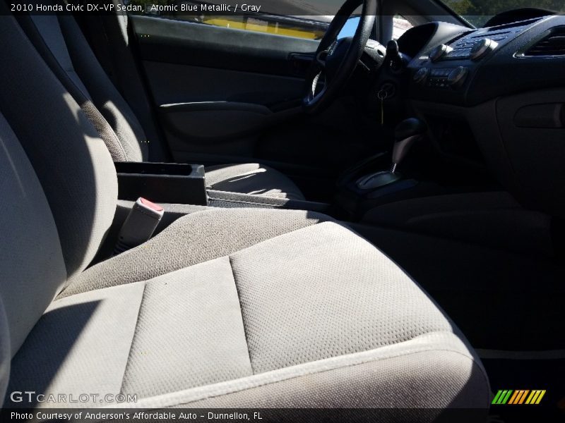 Atomic Blue Metallic / Gray 2010 Honda Civic DX-VP Sedan