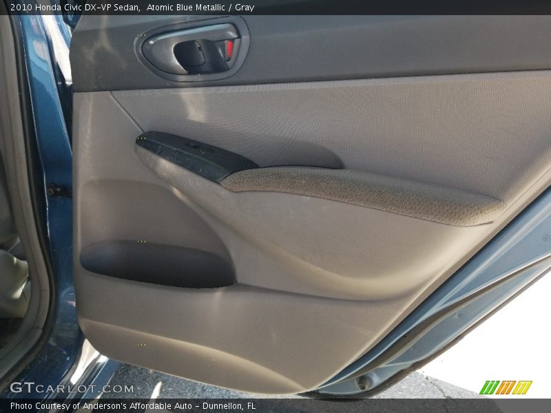 Atomic Blue Metallic / Gray 2010 Honda Civic DX-VP Sedan