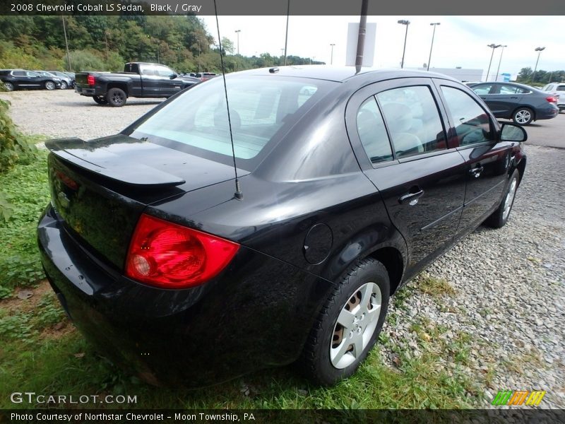 Black / Gray 2008 Chevrolet Cobalt LS Sedan