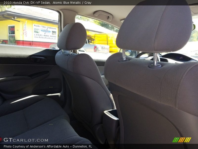 Atomic Blue Metallic / Gray 2010 Honda Civic DX-VP Sedan